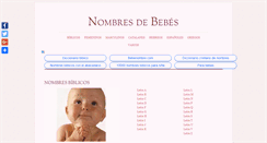 Desktop Screenshot of bebenombre.com