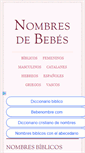 Mobile Screenshot of bebenombre.com