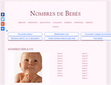 Tablet Screenshot of bebenombre.com